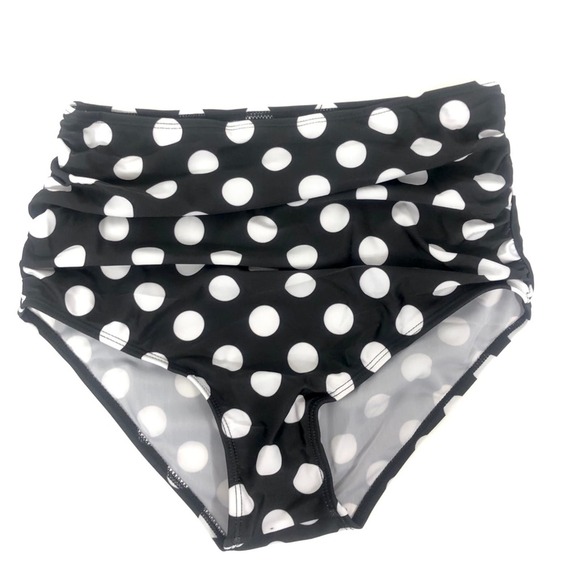 High Waisted Ruffle Polka Dot Bikini - Picture 5 of 8